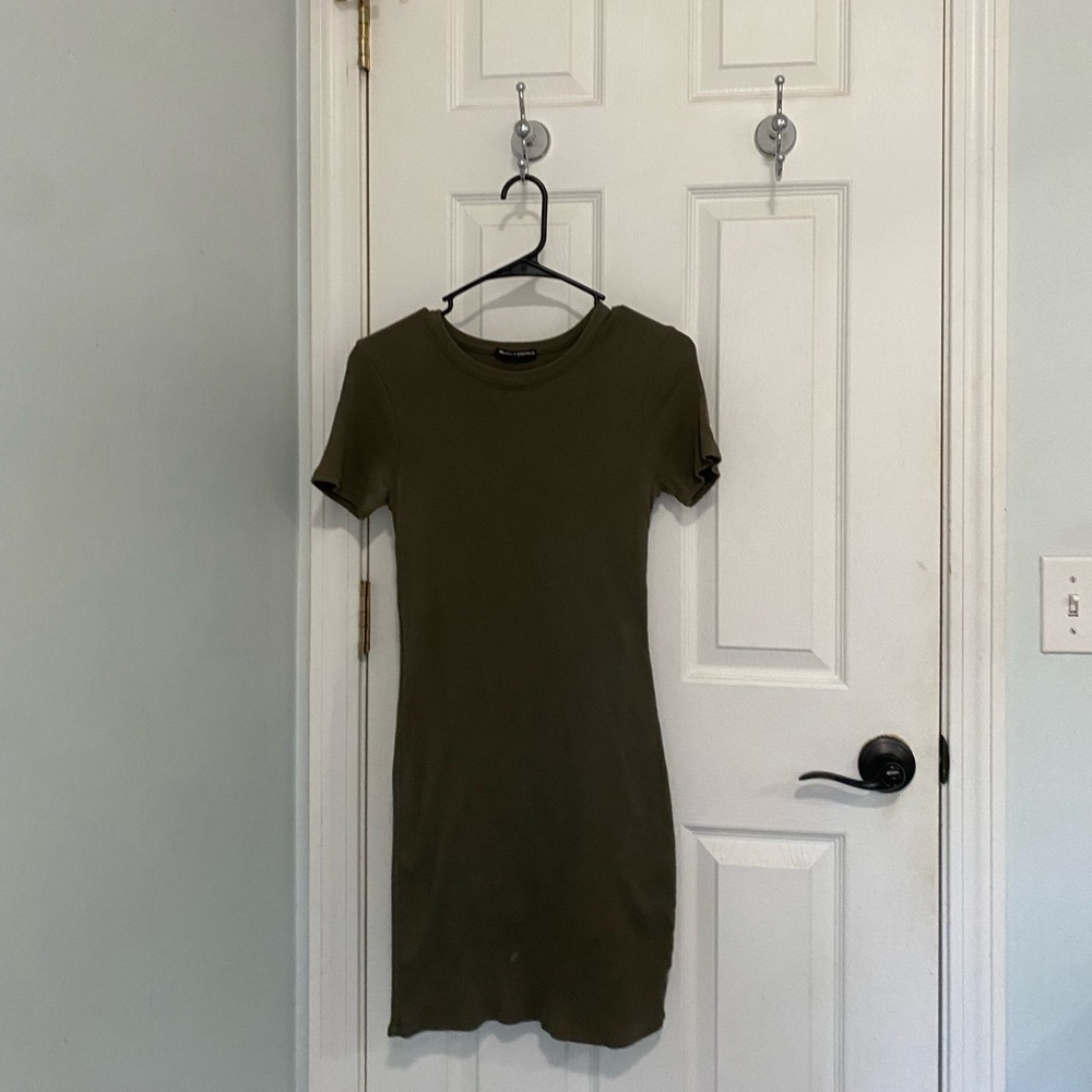 Olive Green T-Shirt Dress